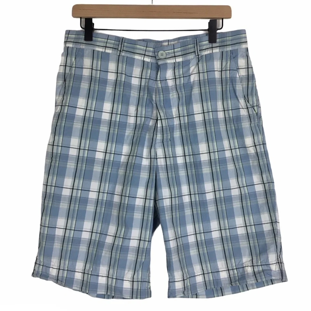 LACOSTE Plaid Golf Shorts Chino Preppy Classic Style 10.5” Inseam Size 42 / 32